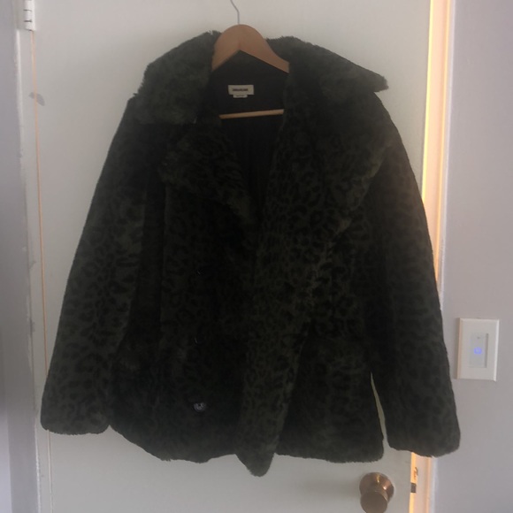 Zadig & Voltaire Miles Leo Faux Fur Coat, Leopard Print - Picture 2 of 9